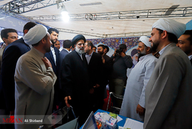 بازدید آیت الله رئیسی رئیس قوه قضاییه از نمایشگاه بین المللی کتاب تهران