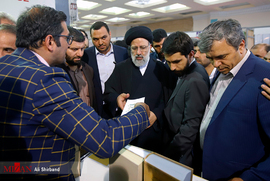 بازدید آیت الله رئیسی رئیس قوه قضاییه از نمایشگاه بین المللی کتاب تهران