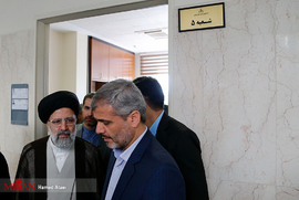 آیت الله رئیسی رئیس قوه قضاییه در بازدید از دادگاه‌های تجدید نظر استان تهران
