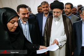 آیت الله رئیسی رئیس قوه قضاییه در بازدید از دادگاه‌های تجدید نظر استان تهران