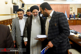 آیت الله رئیسی رئیس قوه قضاییه در نشست مشترک هم اندیشی فعالان اقتصادی
