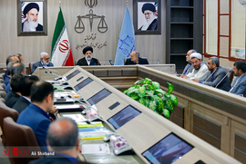 جلسه شورای قضایی  استان خراسان جنوبى با حضور آیت الله رئیسى