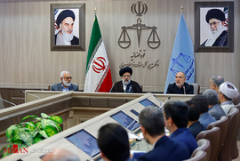 جلسه شورای قضایی  استان خراسان جنوبى با حضور آیت الله رئیسى
