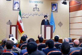دیدار قضات و کارکنان دستگاه قضایی استان خراسان جنوبی با رئیس قوه قضاییه