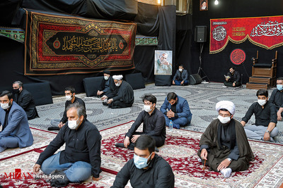مراسم عزاداری عصر عاشورای حسینی (ع) در دفتر رئیس قوه قضاییه