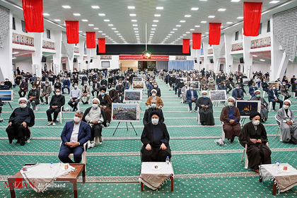  حضور آیت‌الله رییسی در حسینیه جماران شهرستان بیرجند