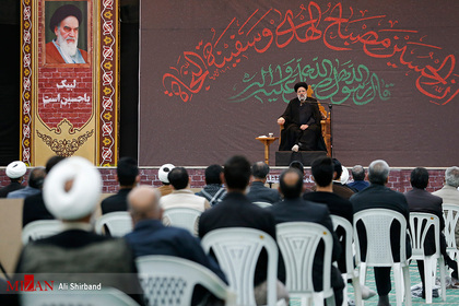  حضور آیت‌الله رییسی در حسینیه جماران شهرستان بیرجند