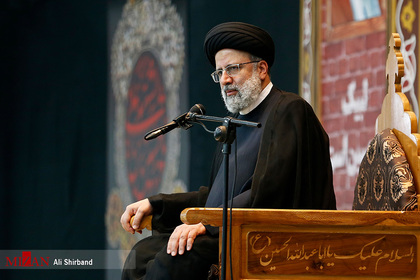  حضور آیت‌الله رییسی در حسینیه جماران شهرستان بیرجند