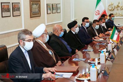  گفتگوی دو جانبه رئیس قوه قضاییه با «فائق زیدان» رئیس شورای عالی قضایی عراق