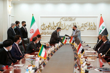  گفتگوی دو جانبه رئیس قوه قضاییه با «فائق زیدان» رئیس شورای عالی قضایی عراق
