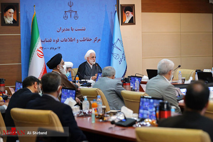 حضور رئیس قوه قضاییه در مرکز حفاظت و اطلاعات کل قوه قضاییه
