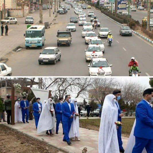 جشن پیروزی انقلاب با حضور عروس و دامادهای البرزی جشن پیروزی انقلاب با حضور عروس و دامادهای البرزی