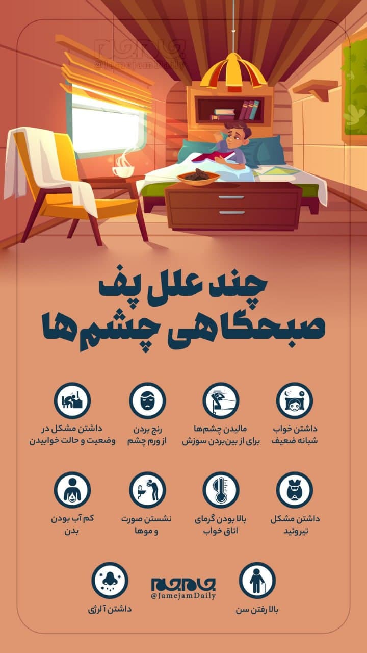 علت پف صبحگاهی چشم چیست؟ علت پف صبحگاهی چشم چیست؟