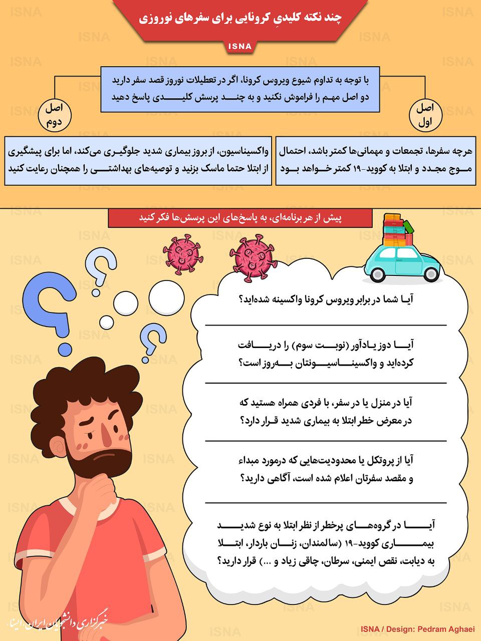 چند نکته کرونایی برای مسافرتهای نوروزی چند نکته کرونایی برای مسافرتهای نوروزی