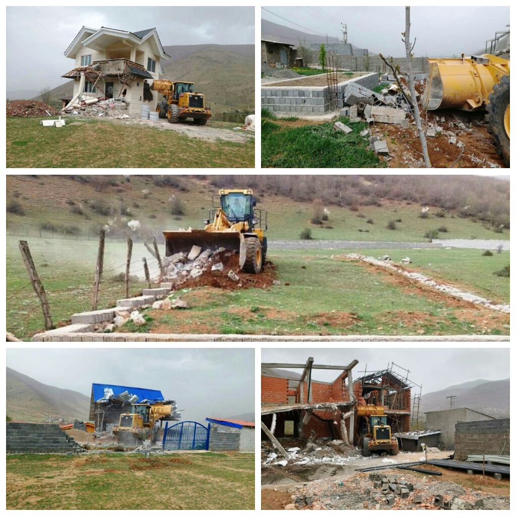 ۲۸ مورد سازههای غیرمجاز در بخش کجور استان مازنداران تخریب شد ۲۸ مورد سازههای غیرمجاز در بخش کجور استان مازنداران تخریب شد