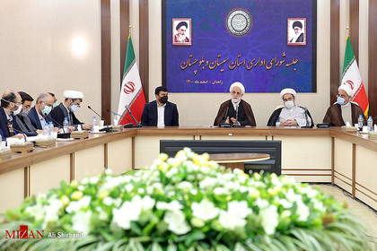 حضور رئیس قوه قضاییه در جلسه شورای اداری استان سیستان و بلوچستان